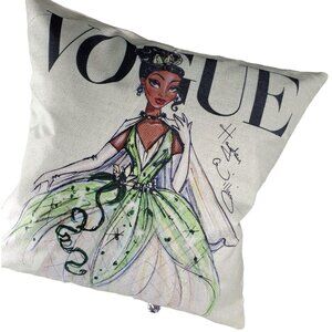 Tiana Princess Throw Pillowcase Frog Sham Accent Pillow Cushion Cover Home Decor